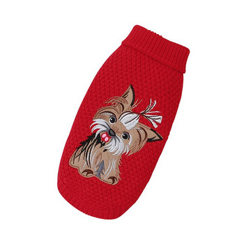 Πουλόβερ για σκύλους για κατοικίδια Χειμερινά ρούχα για κατοικίδια για μικρά σκυλιά Ζεστό πουλόβερ στολή για γάτες Ρούχα Μάλλινα μαλακά μπουφάν για σκύλους