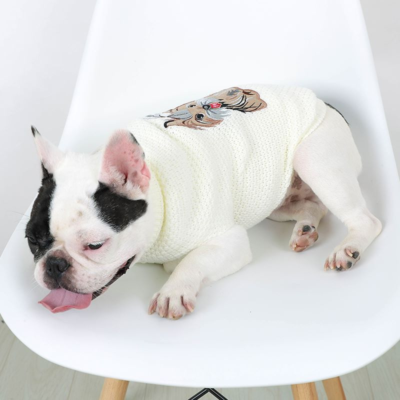 Lemmikloomakoera kampsunid Talvised lemmikloomariided väikestele koertele Soe kampsun mantel Kassidele Riided Villane pehme koera T-särk jakk