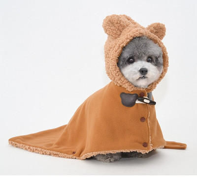 Koerte vannipidžaama väikestele koertele kassidele Mugav paks kutsika magamistekk kapuutsiga öösärgiga pidžaama koertele Tüdruk Poiss