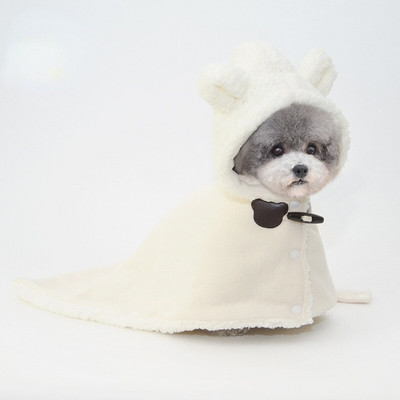 Koerte vannipidžaama väikestele koertele kassidele Mugav paks kutsika magamistekk kapuutsiga öösärgiga pidžaama koertele Tüdruk Poiss