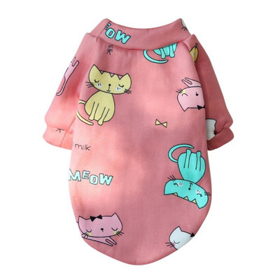 Drăguț cu imprimeu pentru câini de talie mică, haine de iarnă, haine calde pentru animale de companie pentru chihuahua, shih tzu, hanorac, cățeluș, pisică, pulover, câini, animale de companie