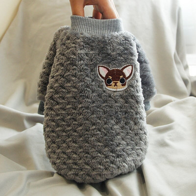 SUPREPET Flanelové teplé oblečenie pre šteniatka, zimné, roztomilé a pohodlné, mikina s kapucňou pre malého psa, francúzsky buldoček, mäkký ležérny sveter, dizajnérsky módny dizajn