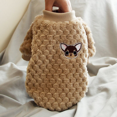 SUPREPET Flanelové teplé oblečenie pre šteniatka, zimné, roztomilé a pohodlné, mikina s kapucňou pre malého psa, francúzsky buldoček, mäkký ležérny sveter, dizajnérsky módny dizajn