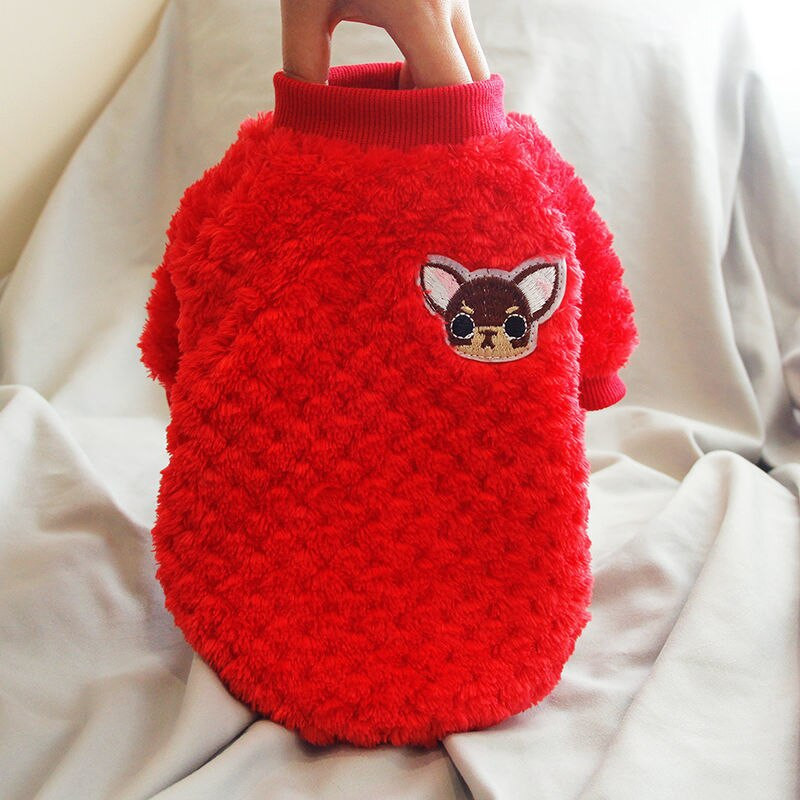 SUPREPET Flanelové teplé oblečenie pre šteniatka, zimné, roztomilé a pohodlné, mikina s kapucňou pre malého psa, francúzsky buldoček, mäkký ležérny sveter, dizajnérsky módny dizajn