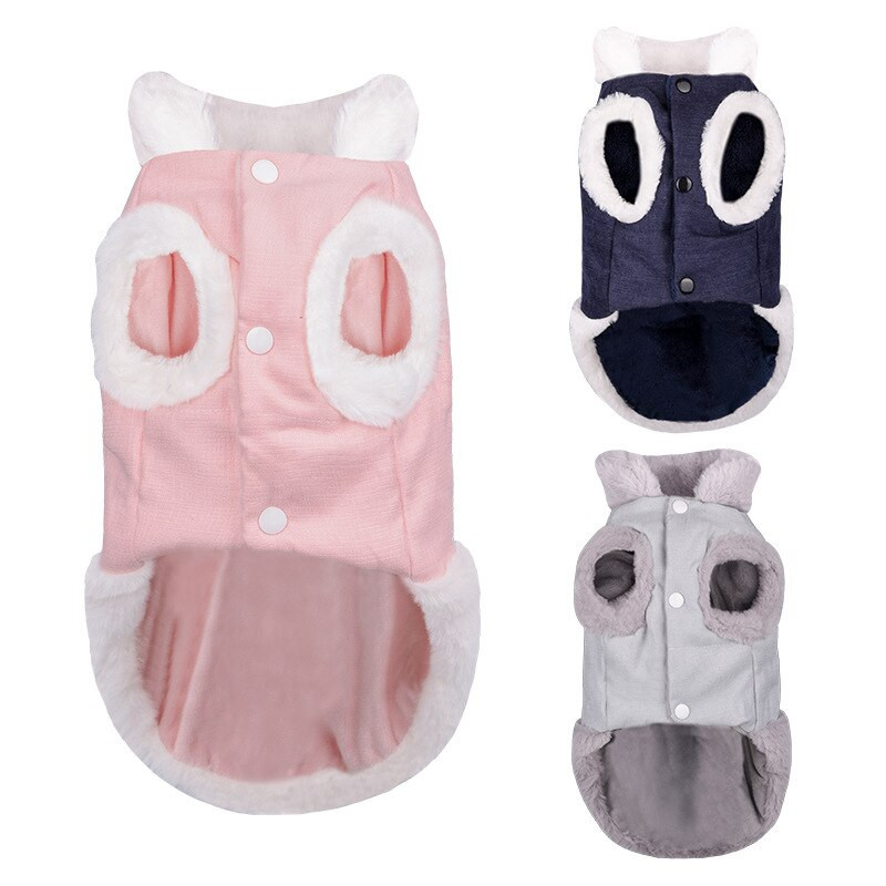 Talvised soojad koeramantlid väikestele koertele Kutsikavest Lemmikloomarõivad Chihuahuale Prantsuse buldogi koeramantel jakk Mascotas