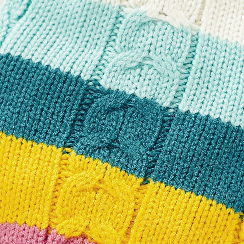 Oblečenie pre psov, pletený sveter bez rukávov pre mačky, módny dúhový pruhovaný teplý jesenný sveter pre domáce zvieratá, čivava, buldog, roztomilá vesta