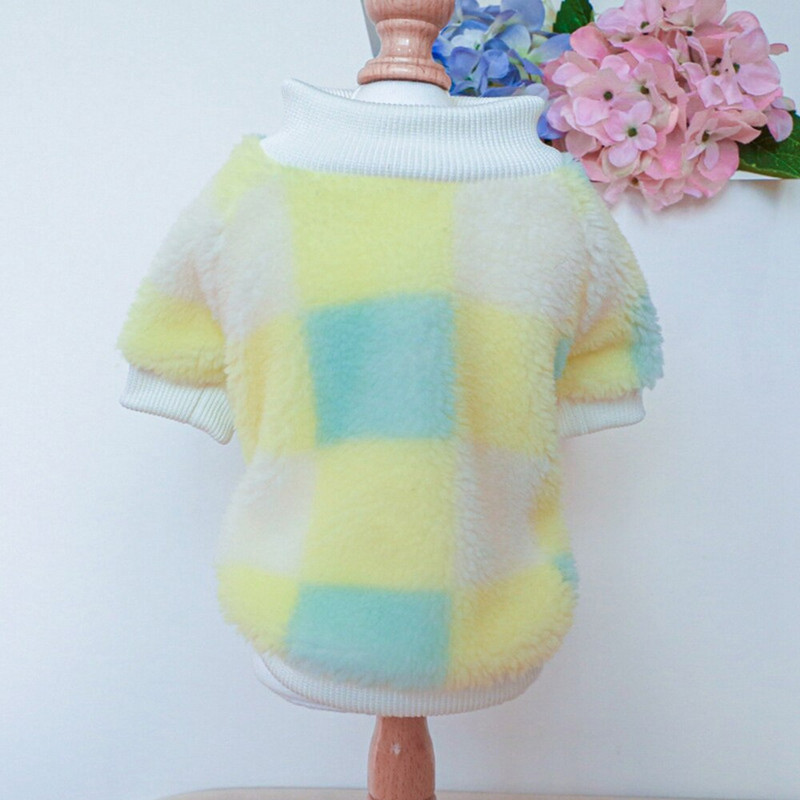 Haine din lână pentru animale de companie Grilaj, moale, pentru cățeluș, pisicuțe, pentru câini de talie mică, mijlocie, pisici, căldură, iarnă, jachetă pentru câini pisici