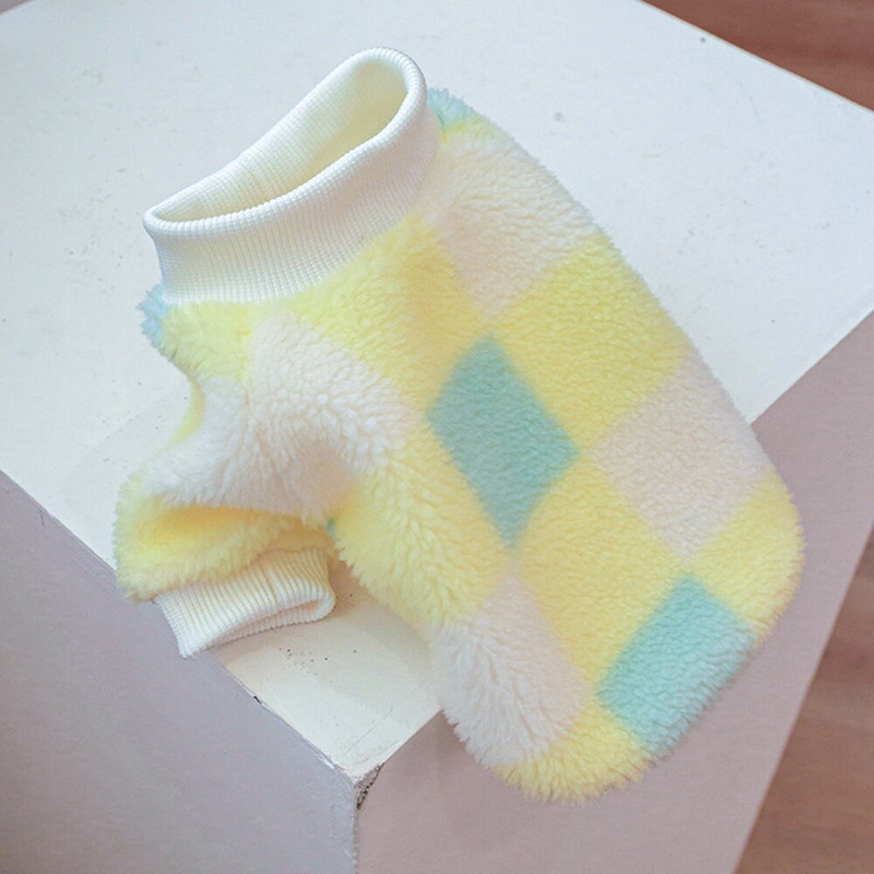 Haine din lână pentru animale de companie Grilaj, moale, pentru cățeluș, pisicuțe, pentru câini de talie mică, mijlocie, pisici, căldură, iarnă, jachetă pentru câini pisici