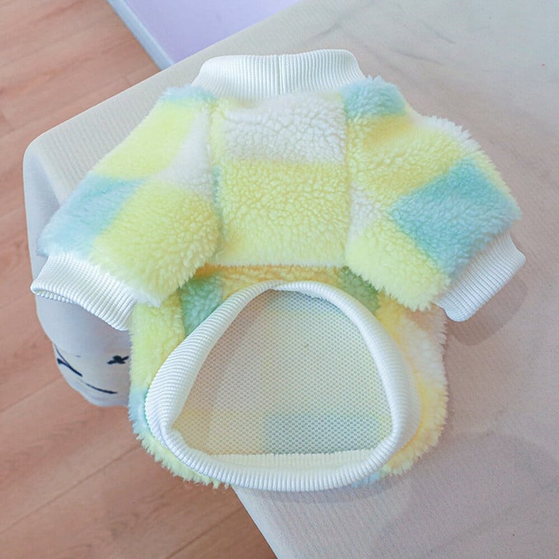 Haine din lână pentru animale de companie Grilaj, moale, pentru cățeluș, pisicuțe, pentru câini de talie mică, mijlocie, pisici, căldură, iarnă, jachetă pentru câini pisici