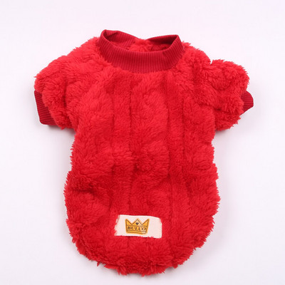 Qute New Câine Pisică Jachetă Iarnă Pet Cățeluș Fleece Vest Jachetă Toamnă/Iarnă Haine Apperal 5 Dimensiuni 6 Culori Haine pentru câini Iarna