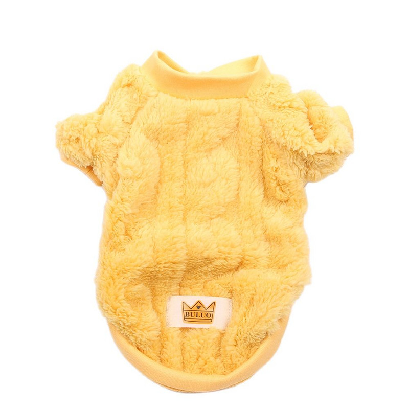 Qute New Câine Pisică Jachetă Iarnă Pet Cățeluș Fleece Vest Jachetă Toamnă/Iarnă Haine Apperal 5 Dimensiuni 6 Culori Haine pentru câini Iarna