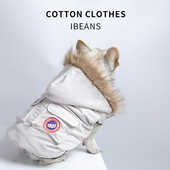 OUZEY 2022 Nové zimné oblečenie pre psov Plus zamatové udržiavanie tepla páperová bunda pre domáce zvieratá Dizajnové oblečenie pre malého psa Kostým Chihuahua