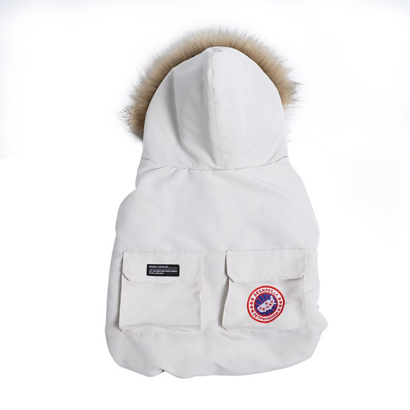 OUZEY 2022 Nové zimné oblečenie pre psov Plus zamatové udržiavanie tepla páperová bunda pre domáce zvieratá Dizajnové oblečenie pre malého psa Kostým Chihuahua