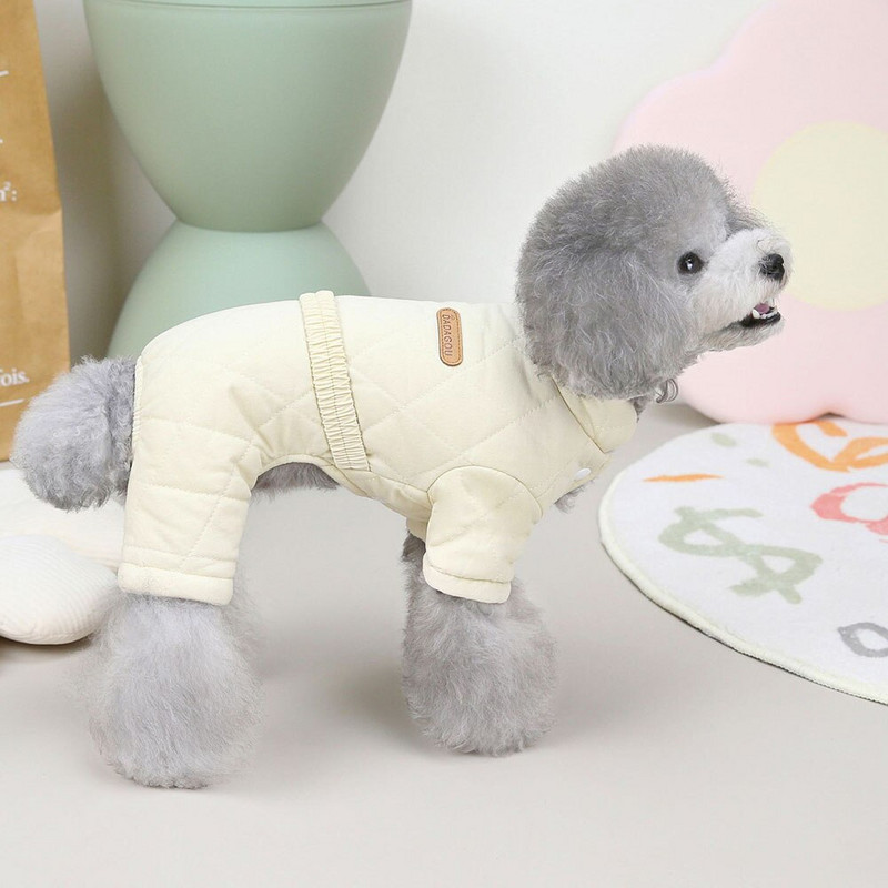Haina caldă pentru câini de talie mică, salopetă de câine căptușită din bumbac, pentru iarnă, fată, băiat, haină pentru câini, jachetă pentru chihuahua, îmbrăcăminte pentru animale de companie, îmbrăcăminte pentru căței
