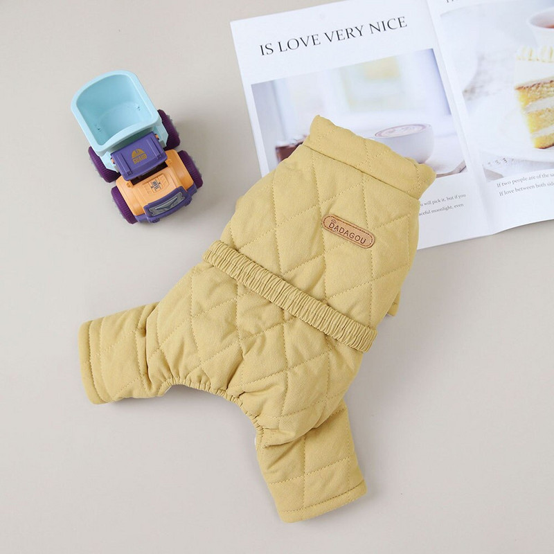 Haina caldă pentru câini de talie mică, salopetă de câine căptușită din bumbac, pentru iarnă, fată, băiat, haină pentru câini, jachetă pentru chihuahua, îmbrăcăminte pentru animale de companie, îmbrăcăminte pentru căței