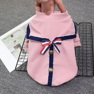 Svetre pre psov, oblečenie na jar a leto, priedušné, pohodlné, pletené tričko pre šteniatka v štýle College, roztomilý kostým pre malé zvieratá