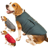 Talvine koera külma ilmaga mantel hubane veekindel tuulekindel koera jope paks polsterdatud soe mantel vest riided väikesele keskmisele suurele koerale