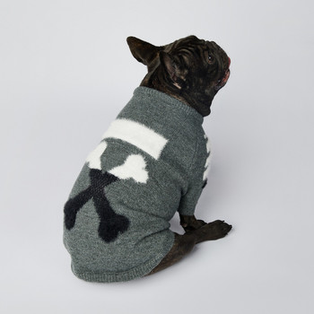 WOOF Зимен пуловер за домашни кучета, пуловери за кученца, дрехи за булдог, чихуахуа, теди, топли пуловери за домашни кучета, меки пуловери за кученца