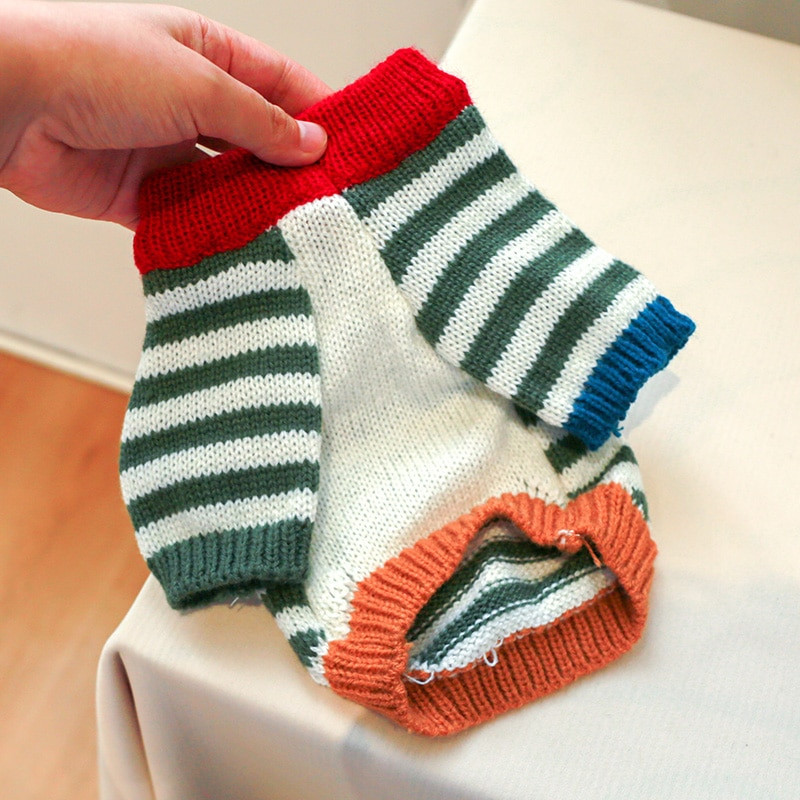 PETCIRCLE Oblečenie pre psov Vintage pruhovaný sveter pre malých a stredných psov, šteniatka a mačky, jeseň a zima, oblečenie pre domáce zvieratá, kostým pre psov, potreby pre domáce zvieratá
