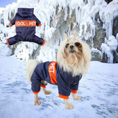 Zimski kaputi za štene za male srednje pse Toplo snježno odijelo podstavljeno od flisa Vodootporni kombinezon za kućne ljubimce Odjeća Odjeća Odjeća