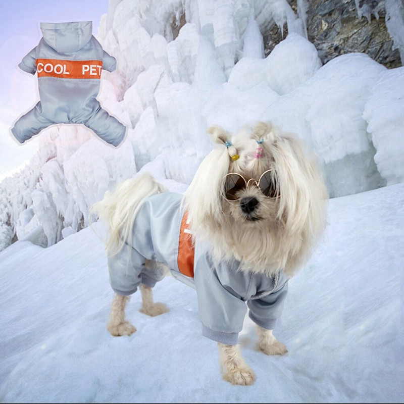 Zimski kaputi za štene za male srednje pse Toplo snježno odijelo podstavljeno od flisa Vodootporni kombinezon za kućne ljubimce Odjeća Odjeća Odjeća