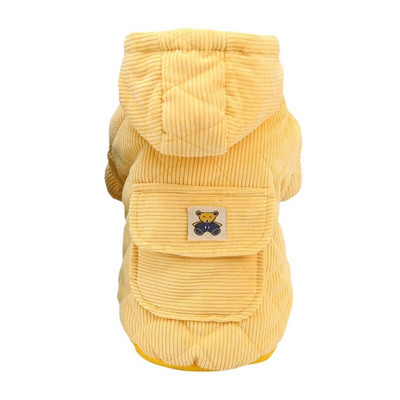 Jachetă cu glugă pentru animale de companie, îmbrăcăminte pentru câini, haine de iarnă pentru vreme rece, căptușeală din lână, îmbrăcăminte pentru câini, salopete calde pentru mici, medii.