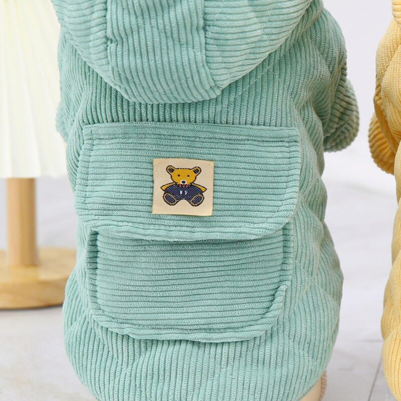 Jachetă cu glugă pentru animale de companie, îmbrăcăminte pentru câini, haine de iarnă pentru vreme rece, căptușeală din lână, îmbrăcăminte pentru câini, salopete calde pentru mici, medii.