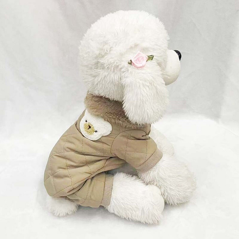 Soe koerajope lumekindel tuulekindel koera talve paks polsterdatud mantel külma ilmaga koera lumemantel kutsikale väikestele keskmistele koertele