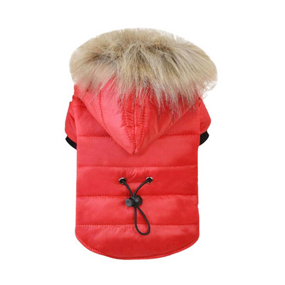 Ζεστό χειμωνιάτικο παλτό σκυλιών Ρυθμιζόμενη μέση για σκύλους για μικρά μεσαία σκυλιά Μπουφάν με επένδυση από τον αέρα για κουτάβι Chihuahua Yorkie Pug