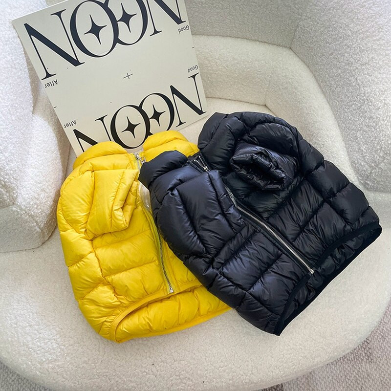 Módna zimná teplá páperová bunda s kapucňou pre psov, sveter s kapucňou pre malé a stredné psy, francúzsky buldoček, bradáč, čivava, mops LDC79