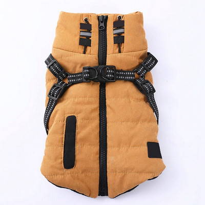 Reflexné zimné teplé oblečenie pre psov pre labradorov, veľké psy, bunda s postrojom, nepremokavý kabát pre veľkých psov, oblečenie pre čivavy