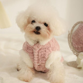 Γλυκό παλτό για σκύλους κατοικίδιων ζώων Χειμερινά ρούχα για σκύλους Λούτρινο χαριτωμένο μπουφάν σκυλιών για μικρομεσαίους σκύλους Γιλέκο άνετα Schnauzer Ρούχα Ropa Perro