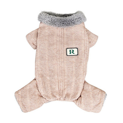 Zimné teplé oblečenie pre psov, sveter pre psov, overal s flísovou podšívkou, kabát pre mačky a šteniatka, vetruodolný pletený, udržiava hrejivý, 4-nohový, psí kabát