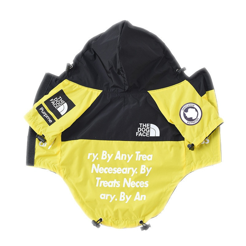 Pet Big Dog Jacket Ρούχα για μικρούς μεσαίους μεγάλους σκύλους, αδιάβροχο παλτό προσώπου πολυτελείας σκύλου, φορεσιά γαλλικού μπουλντόγκ Chihuahua