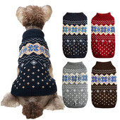 Sveter pre malé psy, zimný kabát, oblečenie, klasické pletené oblečenie s rolákovým golierom, teplé oblečenie pre čivavu