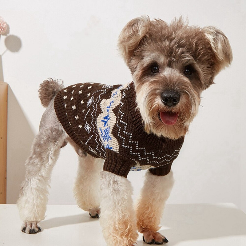 Sveter pre malé psy, zimný kabát, oblečenie, klasické pletené oblečenie s rolákovým golierom, teplé oblečenie pre čivavu