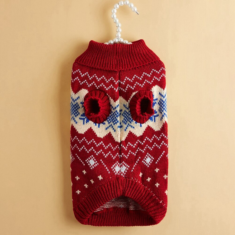 Sveter pre malé psy, zimný kabát, oblečenie, klasické pletené oblečenie s rolákovým golierom, teplé oblečenie pre čivavu