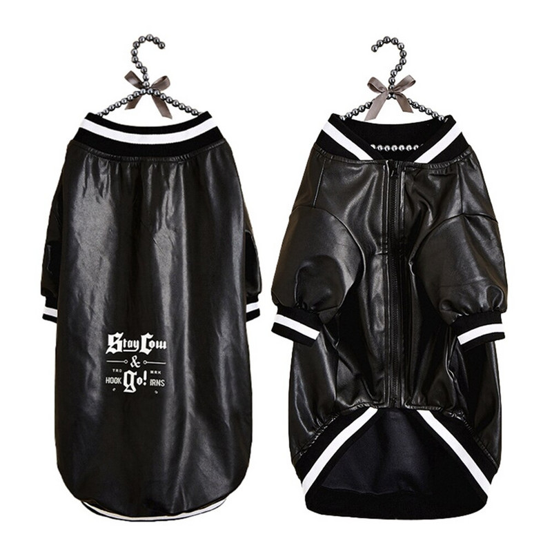 Módna kožená bunda pre domáce zvieratá, zimná nepremokavá teplá bunda, zahustená jesenná bunda pre veľké psy, mačky, domáce a vonkajšie prechádzky