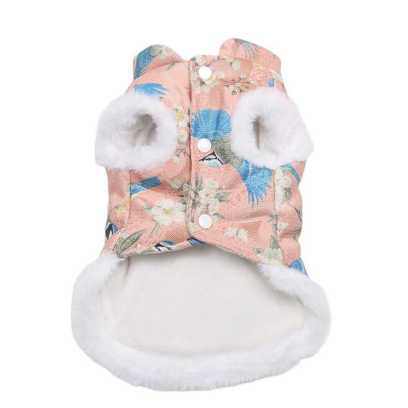 Teplá bunda pre psov a mačky, klasický kostým Tang, dizajn pre domáce zvieratá, šteniatka, mikina s kapucňou, zimné oblečenie, 4 farby