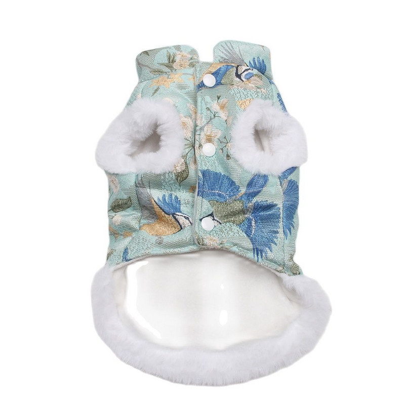 Teplá bunda pre psov a mačky, klasický kostým Tang, dizajn pre domáce zvieratá, šteniatka, mikina s kapucňou, zimné oblečenie, 4 farby