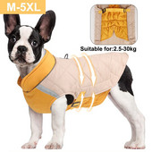 Žieminiai naminių šunų drabužiai naminiams gyvūnėliams šilta striukė Kailis Madingi šunų drabužiai Apranga Reguliuojama liemenė vidutinio dydžio šunims Prancūzų buldogas