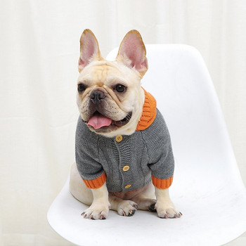 Ενδύματα για κατοικίδια Πολυτελή ρούχα για αποκριές για σκύλους πουλόβερ πλεκτά σκανδαλώδη χαμογελαστά ρούχα για κατοικίδια με κουκούλα Ρούχα για σκύλους