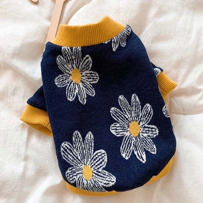 Nööpidega kootud kootud kampsun Teddy väikesed kutsikad Šnautser Bichon VIP Pommeri Yorkshire lemmiklooma riided