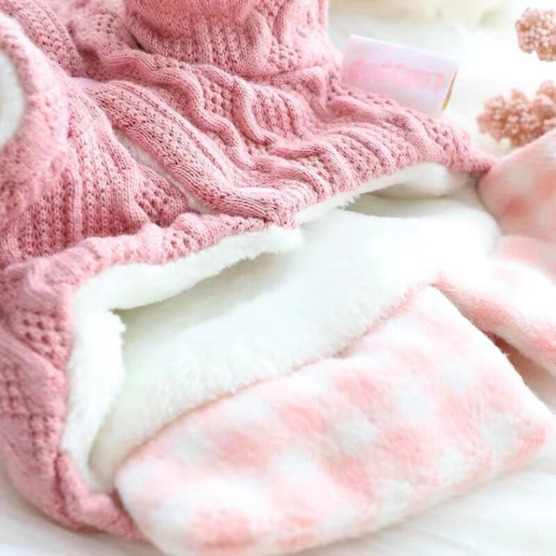 lemmiklooma riided Sügis talv Keskmine väike Kootud villane kampsun Mood soe jakk armas ruuduline särk kassipoeg kutsikas armas mantel Puudel