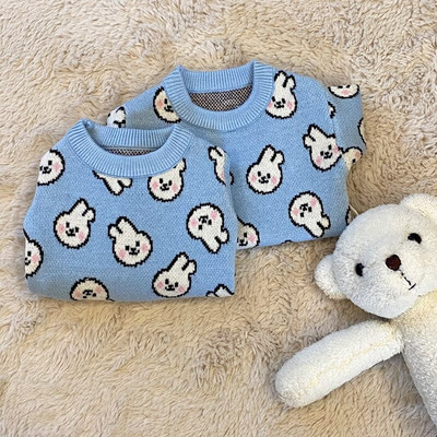 Blue Rabbit Dog Clothes Pleteni pulover za kućne ljubimce Jesenska i zimska odjeća Teddy Cat Donja majica Puppy Pleteni topli pulover XS-XL