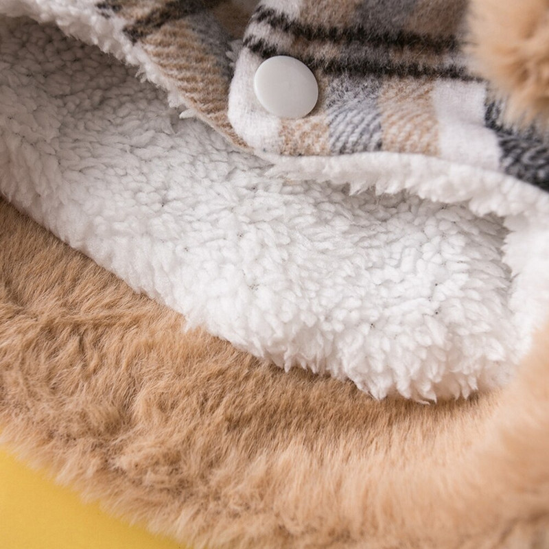 Ρούχα για σκύλους κατοικίδιων ζώων με δικτυωτό παλτό Φθινοπωρινοί χειμερινοί σκύλοι Στολή για κατοικίδια Ρούχα για σκύλους Μπουφάν Ropa Perro Chihuahua Yorkshire