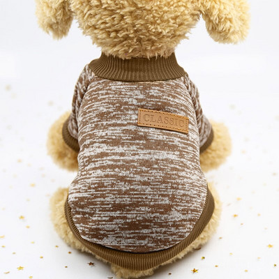 XS-2XL Puuvillane lemmiklooma kampsun soe koera riided kutsika lemmiklooma kassi riided kampsun jope mantel talvemood pehme väikestele koertele