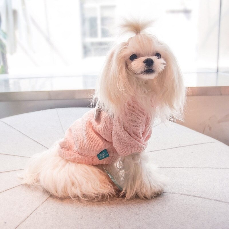 Naujas rudens žiemos naminių šunų kačių šiltas lankas megztinis Striukės Minkštas Patogus Šunų Megztinis Kalėdinis Mažas Šunų Apranga Naminių gyvūnėlių Apranga Paltas Džersis