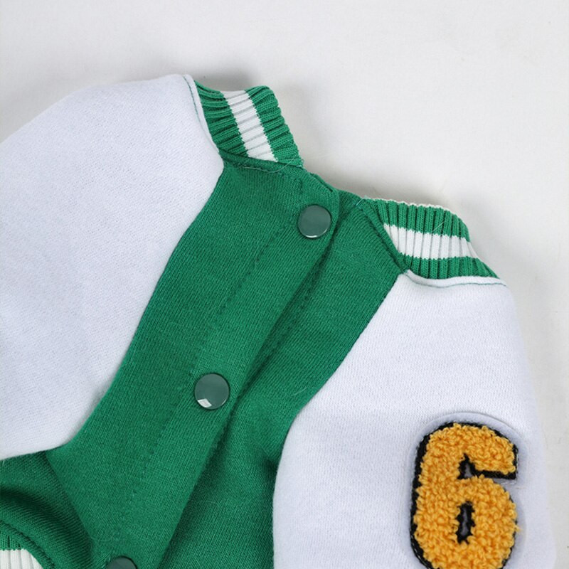 Lemmikloomade pesapalli kampsunid sügistalvised koerariided fliisist soe pesapallisärk Koera kutsika dressipluus Väike ja keskmise suurusega koera jope