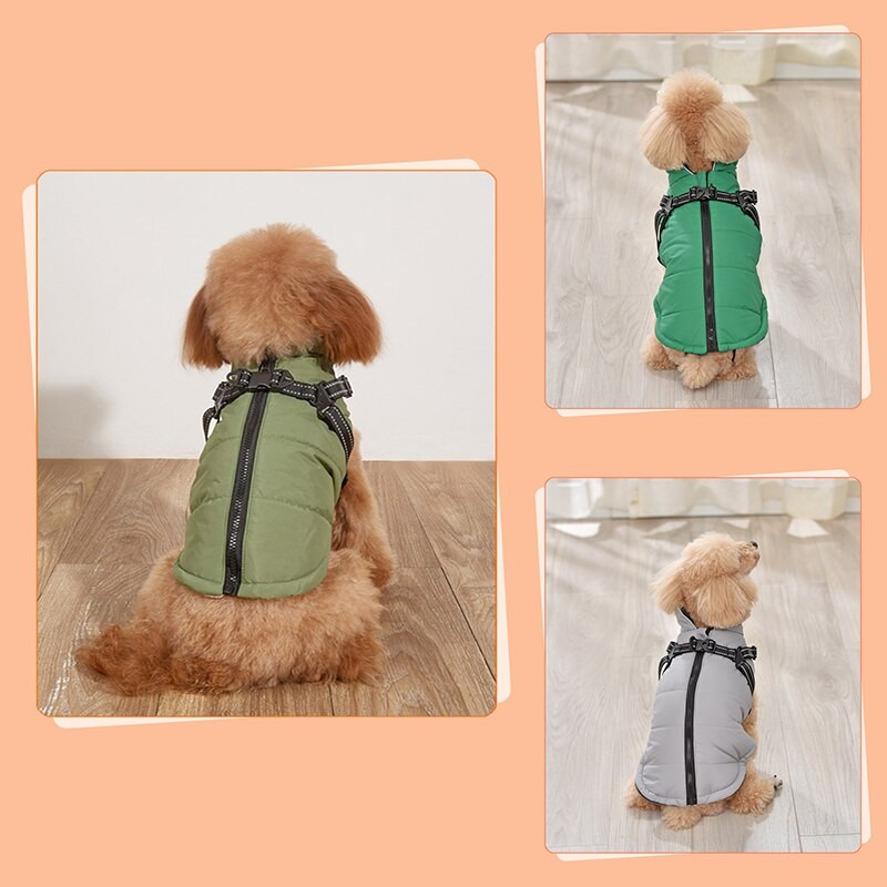 Zimné bavlnené oblečenie pre psov, vesta, teplá bunda pre psov, nepremokavý kabát pre psov, malé a stredné polstrované oblečenie, kostým, potreby pre domáce zvieratá